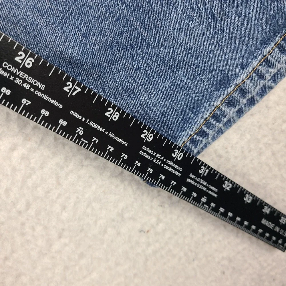 Levi's 505 Jeans Mens 36x32 Blue Regular Fit Straight Leg Medium Wash Denim